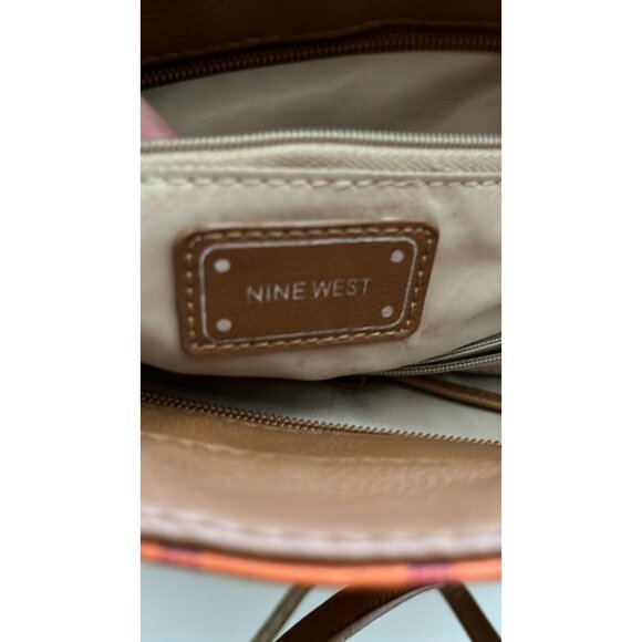 Nine west orange handbag tote beach baglarge multipurpose - Picture 5 of 11